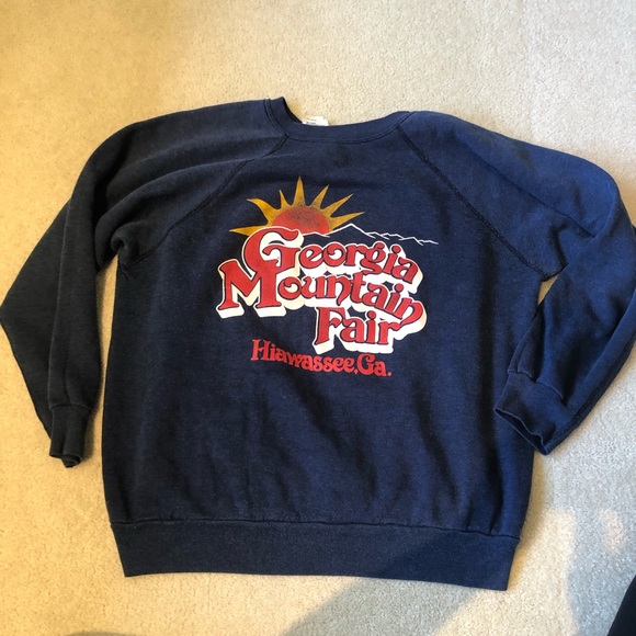 Vintage Large Georgia Mountain Fair Sweatshirt - Picture 1 of 7